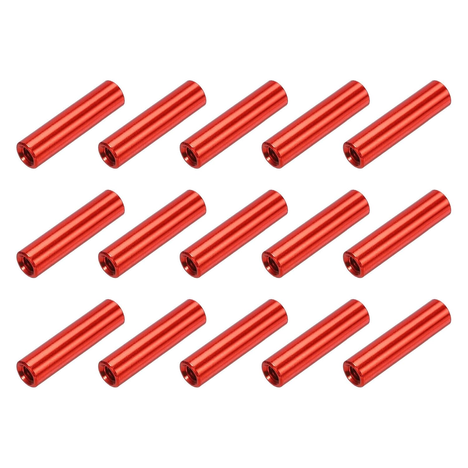 15 Pcs Round Aluminum Standoff Column Spacer M3x20mm for RC Airplane Red HOAICH376