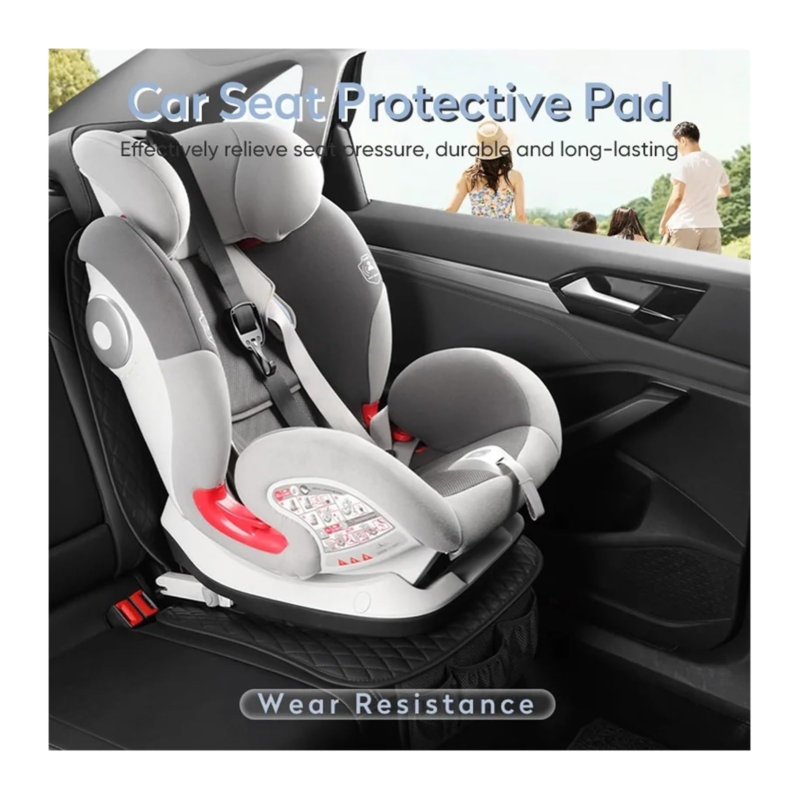 1 Pièce Protection de Siège Auto pour Jaguar F-Pace X761 I 2016-2024, Couverture de Siège Bébé Imperméable avec Antidérapant Compatible Accessoire