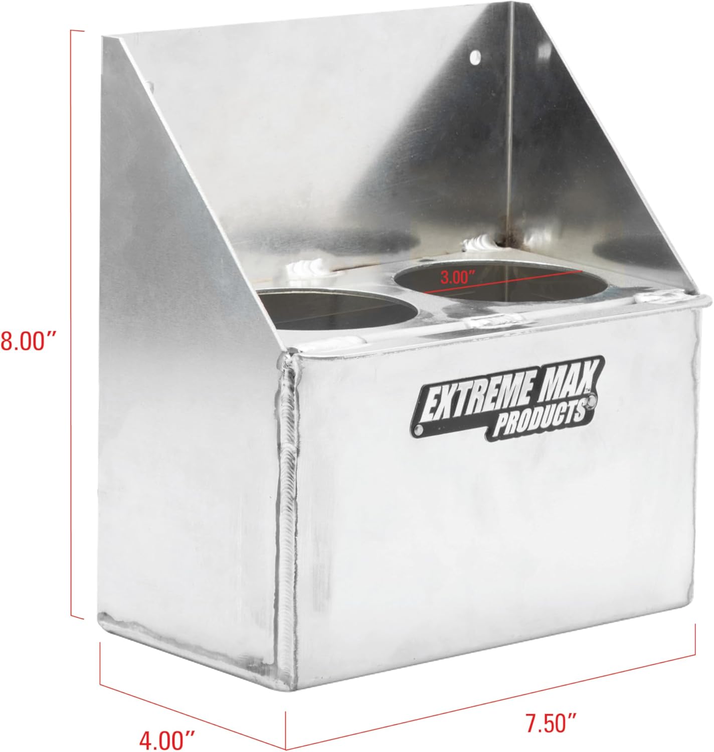 Extreme Max 5001.6294 Propane Torch or Fire Extinguisher Holder for Enclosed Race Trailer, Shop, Garage, Storage - Silver