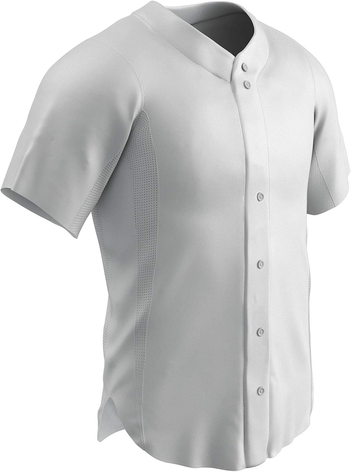 Champro Mens Reliever Full Button Men's Half Sleeve Baseball Jersey