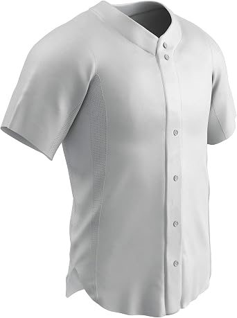 Champro Reliever Full Button Mens Half Sleeve Baseball Jersey