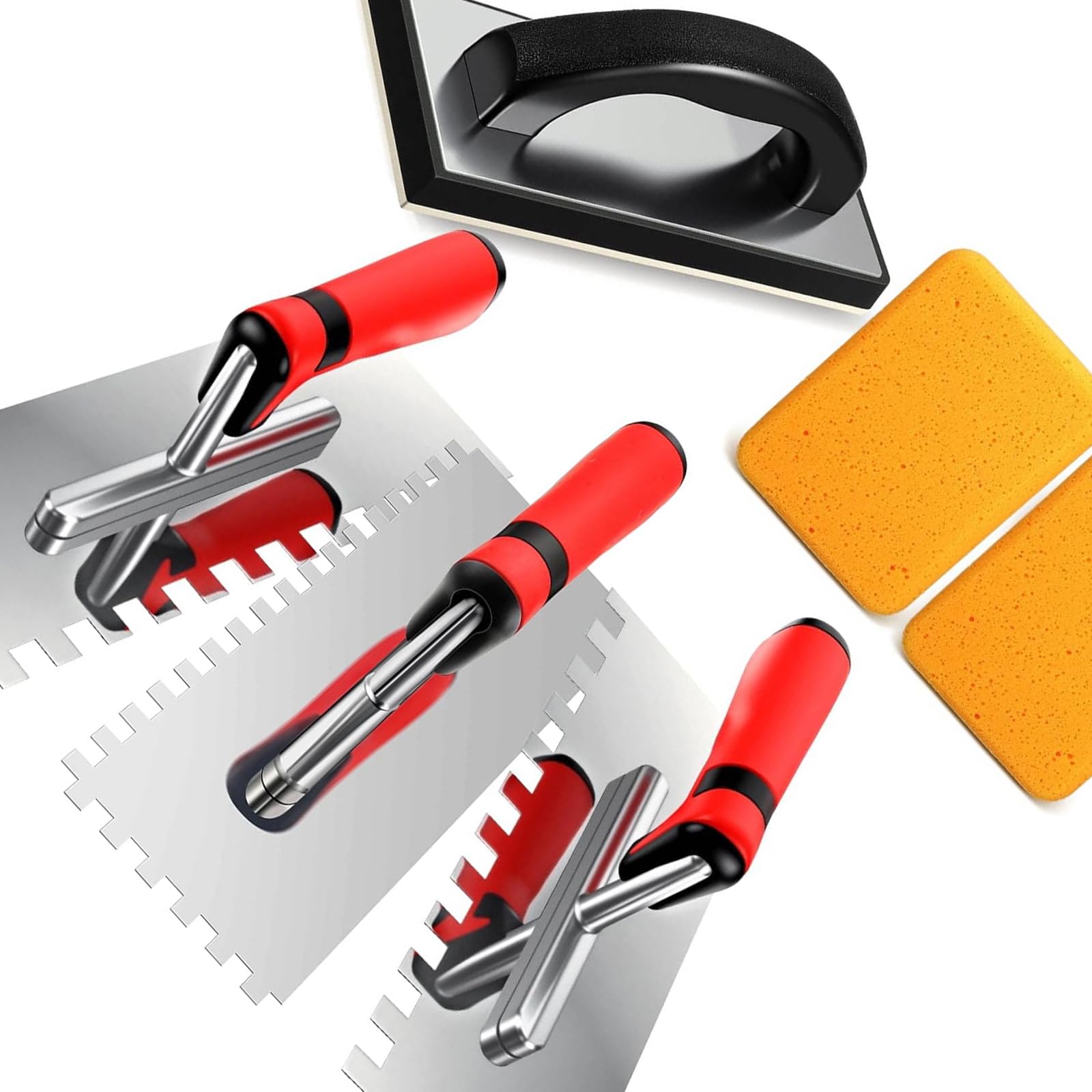 2 Piece Stain Resistant Base Trowel Set Containing Fastenerless Design for Perfect Renovation Jobs Detail Painting Tool Set