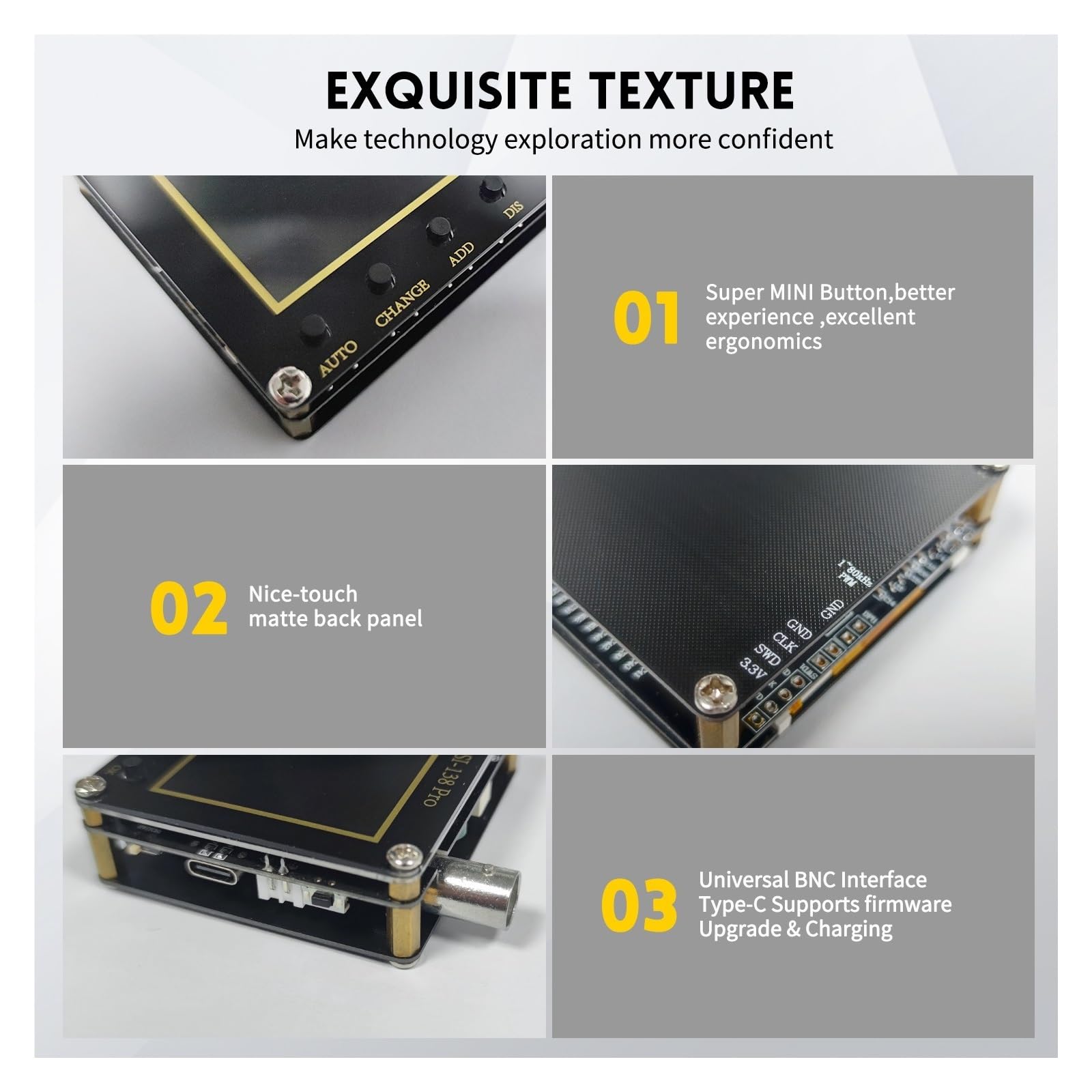 Aggiornamento del firmware oscilloscopio digitale portatile 2,5 MSa/s 200 larghezza di banda analogica Veloce E Preciso(Without BAT.)