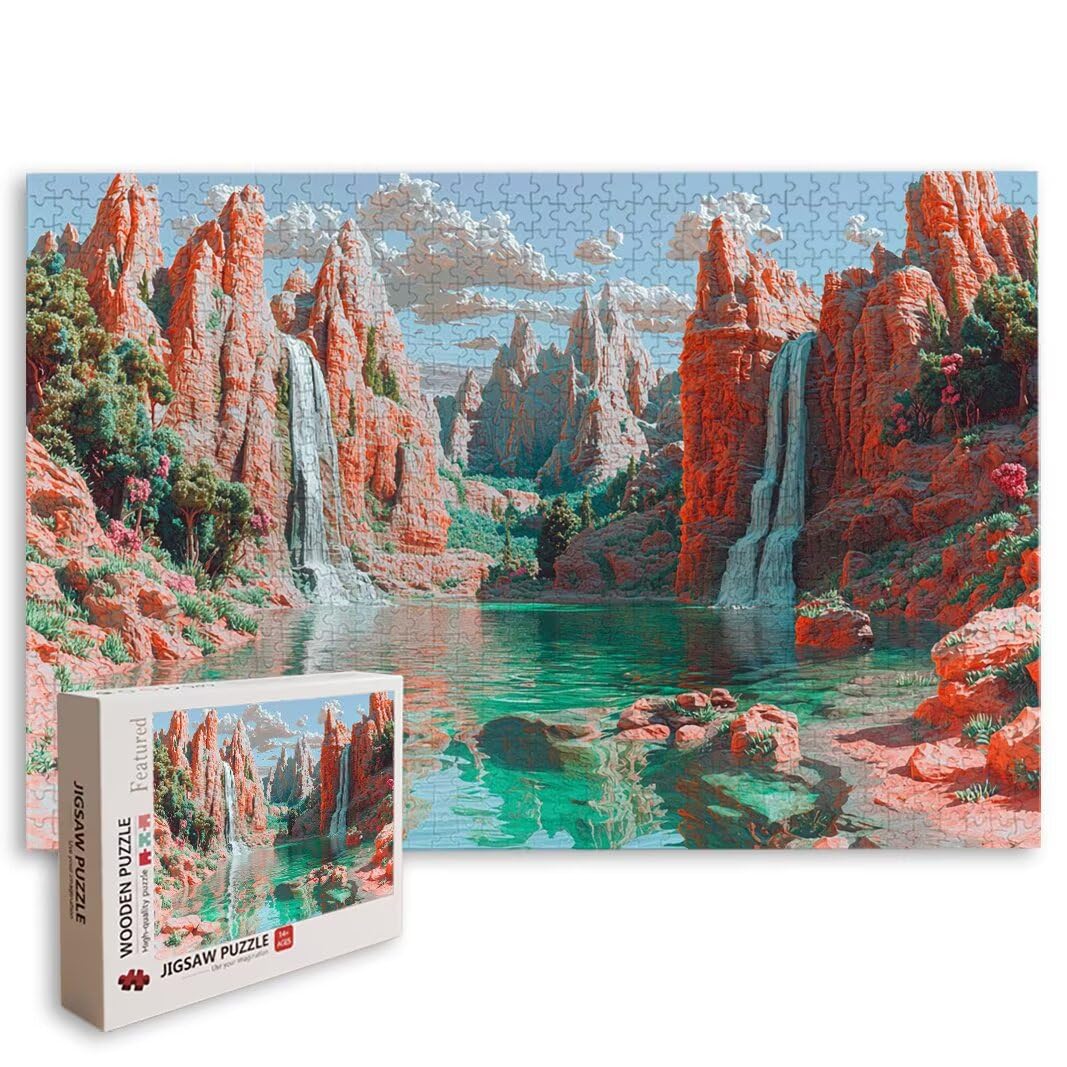 Puzzle 1000 Pezzi, Puzzle Lago, Misura: 70x50cm, Regalo Donna/Uomo -8523
