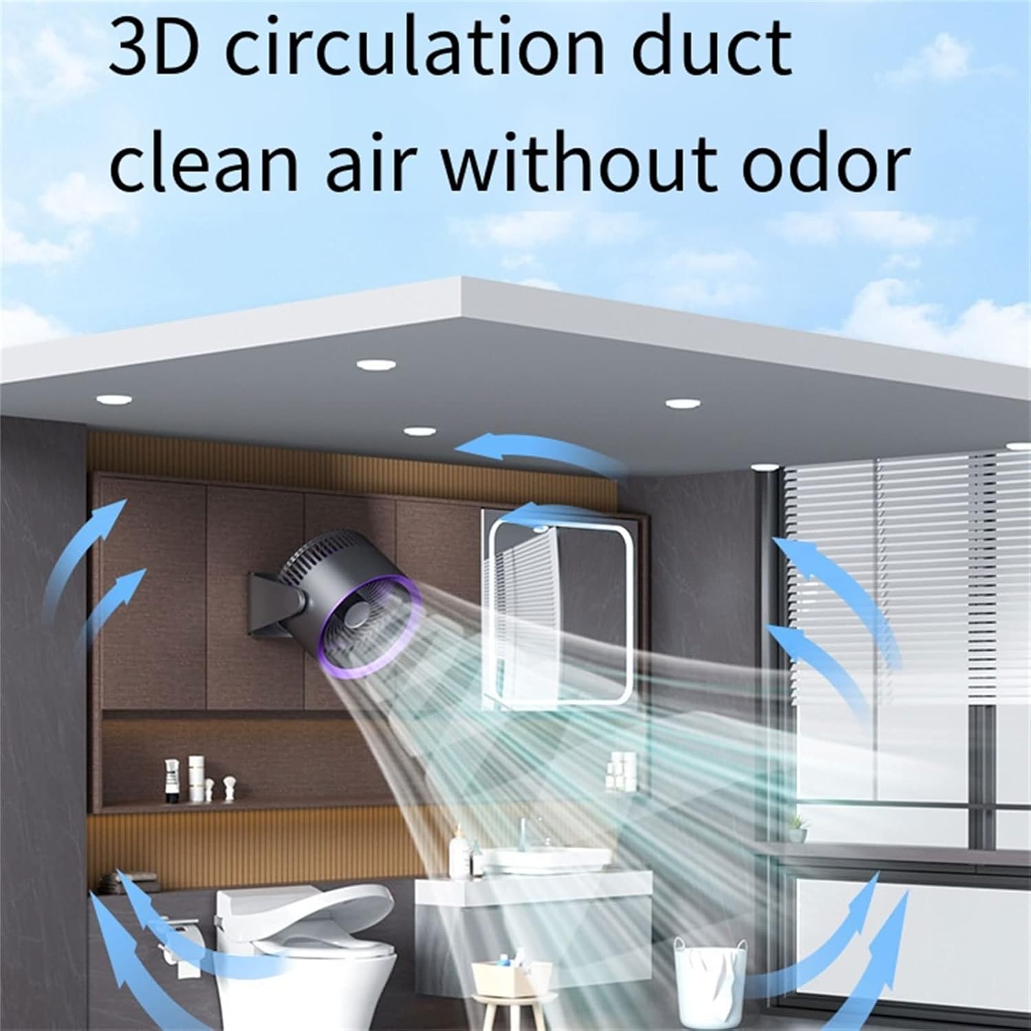 USB Desktop Fan Adjustable Fan Air Fan Fan ABS for Kitchen