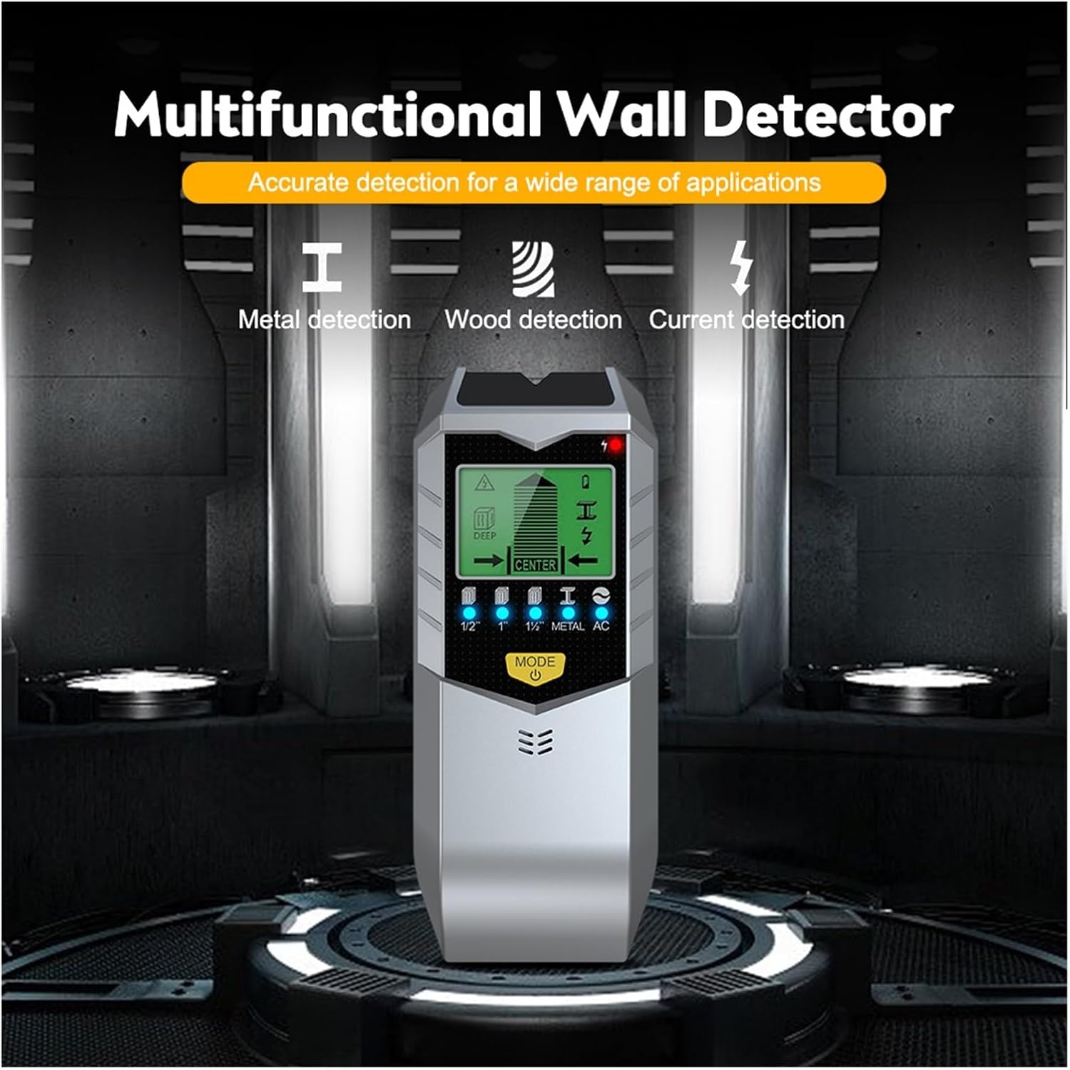 Stud Finder, Stud Finder Wall Scanner 5 in 1 Studs Metal Detector Metal Scanner Cable Wires Depth Tracker Electric Box Finder Wall Detector
