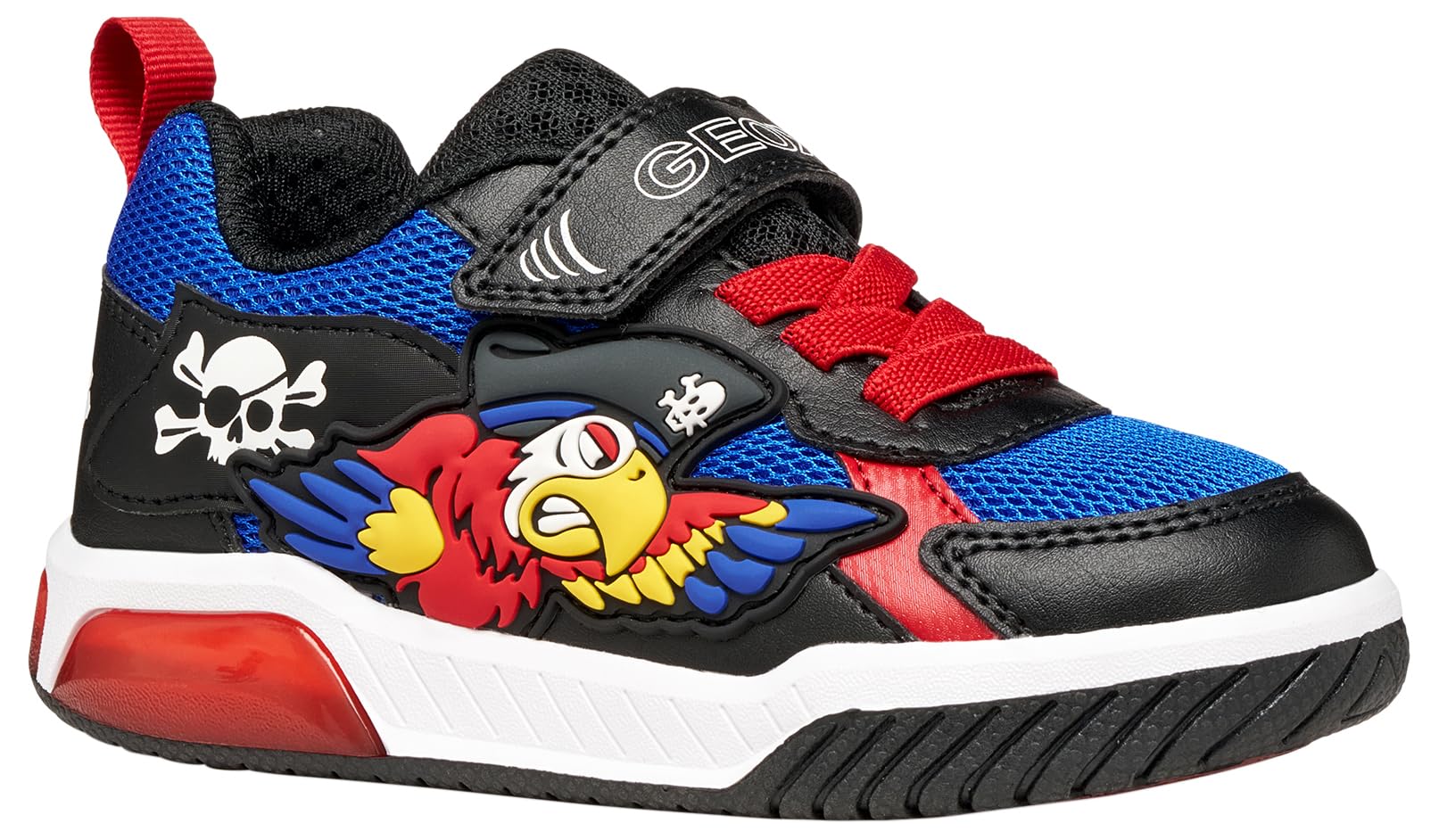 Geox J INEK Boy A Trainers, Royal/Red, 34 EU