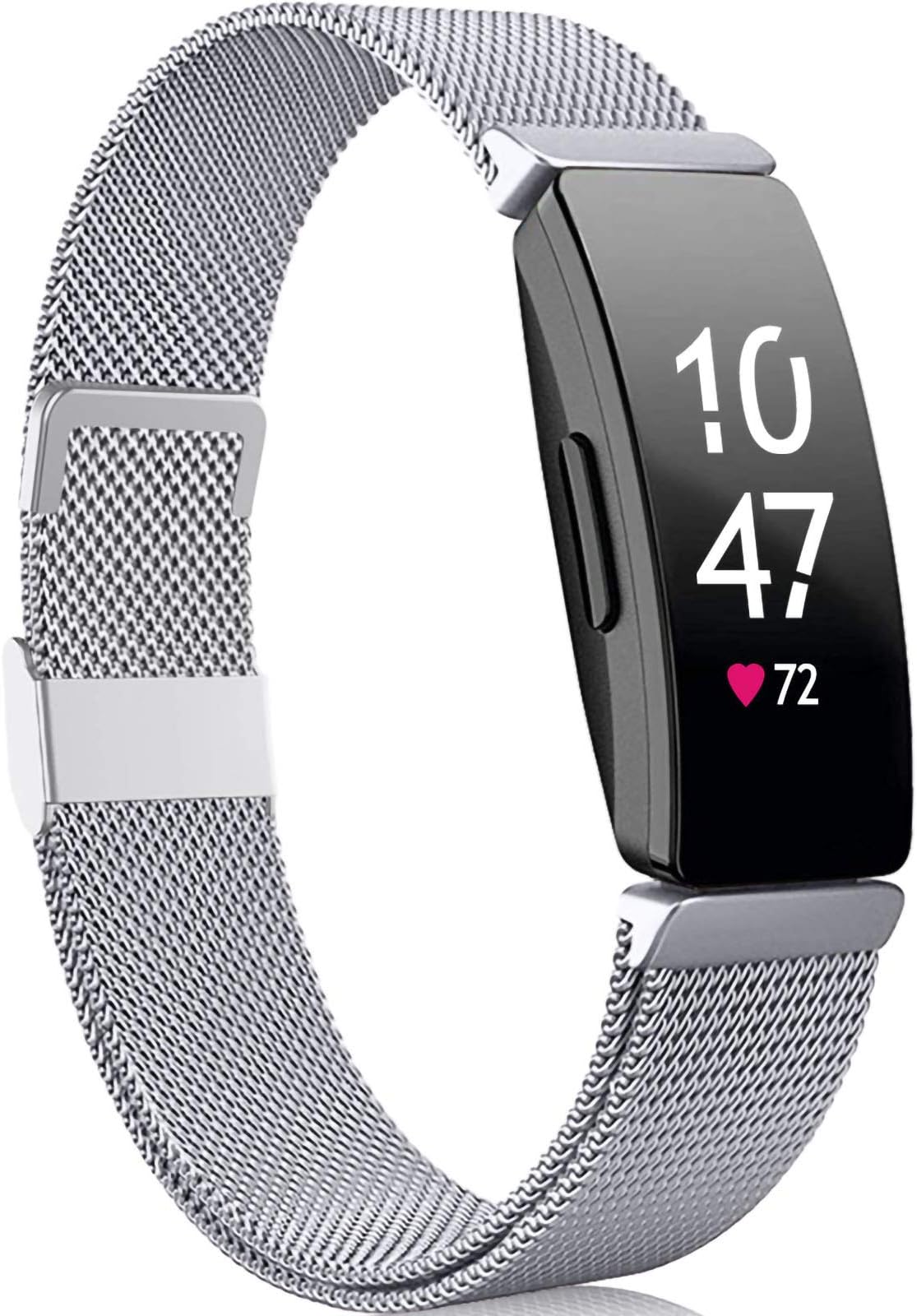 Compatible with Fitbit Inspire Bracelet/Fitbit Inspire 2 Bracelet/Fitbit Inspire HR Bracelet, Metal Stainless Steel Bracelet Compatible for Fitbit Ace 2, for Women Small Large