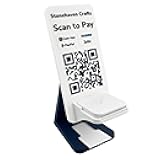Square Reader Holder and QR Code Payment Sign with Business Card Dispenser, Scan to Pay with Venmo CashApp PayPal Zelle in One QR, Artfare Ultra