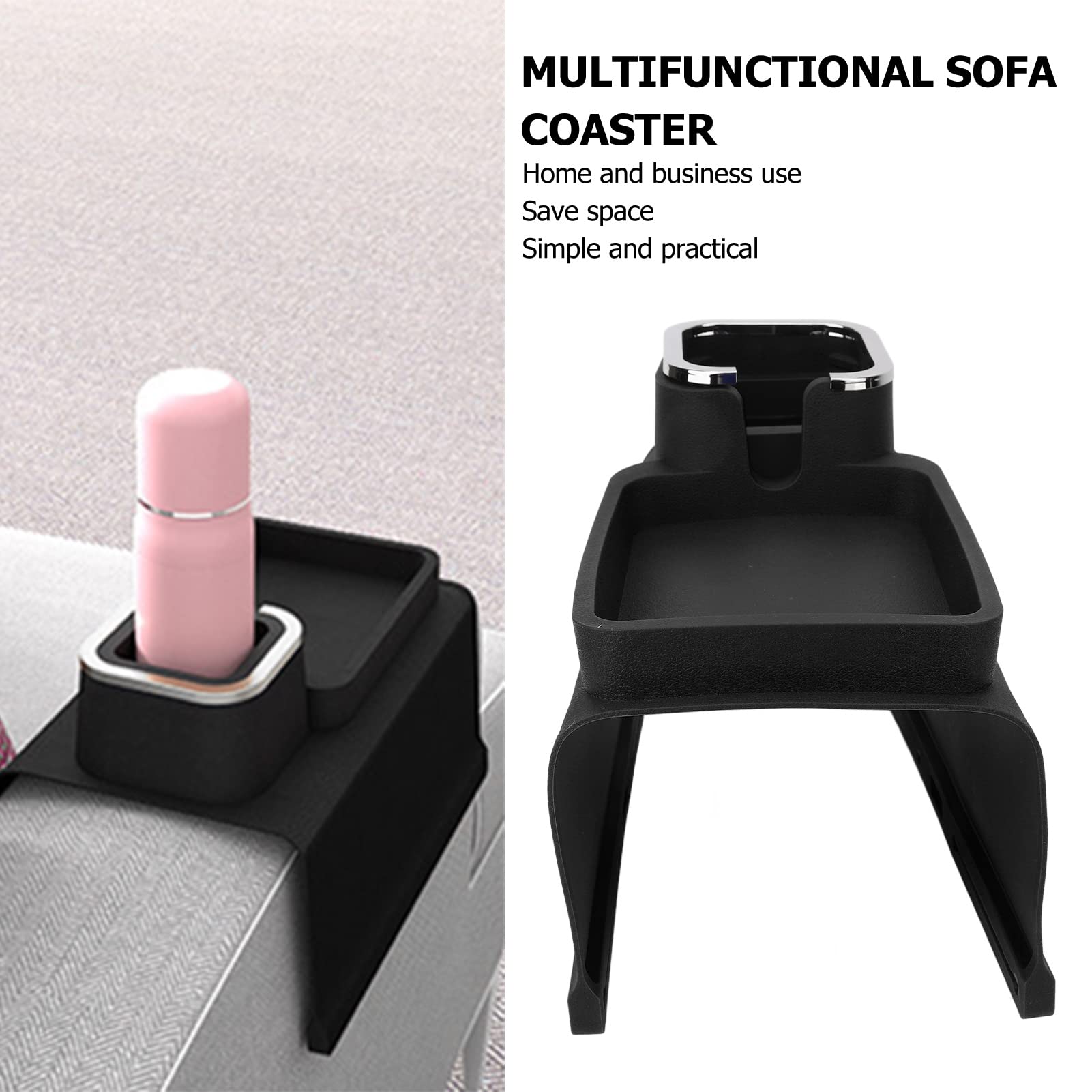 Bank Bekerhouder Lade Multifunctionele Siliconen Sofa Arm Bekerhouder met Base Sofa Armsteun Lade voor Kantoor(Blauw