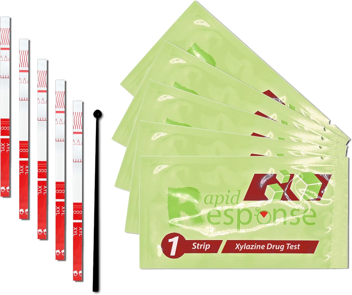 Rapid Response 2.0 Xylazine Test Strips – Detects Xylazine in Liquid & Powder Including Cocaine – Fast, Accurate, and Easy to Use, Harm Reduction & Overdose Prevention (100 Pack)