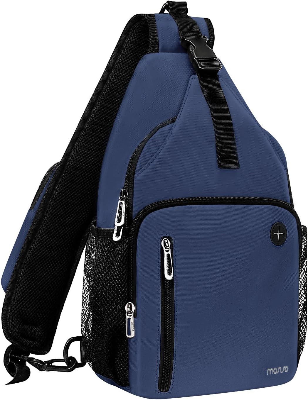 MOSISO Sling Backpack Bag, Crossbody Shoulder Backpack Travel Hiking Daypack Chest Bag with Front Square Pocket&USB Charging Port