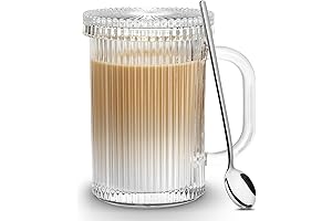 Clear Glass Tea Mug with Lid: Savor Your Beverages in Style