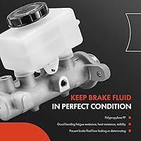 Vista 3 de A-Premium Cilindro maestro de freno con depósito y sensor compatible con vehículos Subaru - Outback 01-04, Forester 98-02, Impreza 02-07, Legacy