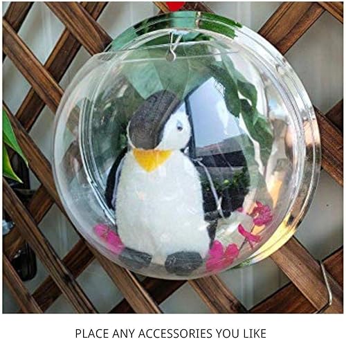 Miniatura 5 de Maceta pecera Yooyoo acuario creativo de acrílico colgante montado en la pared para plantas acuáticas, maceta acuario decorativa con forma de