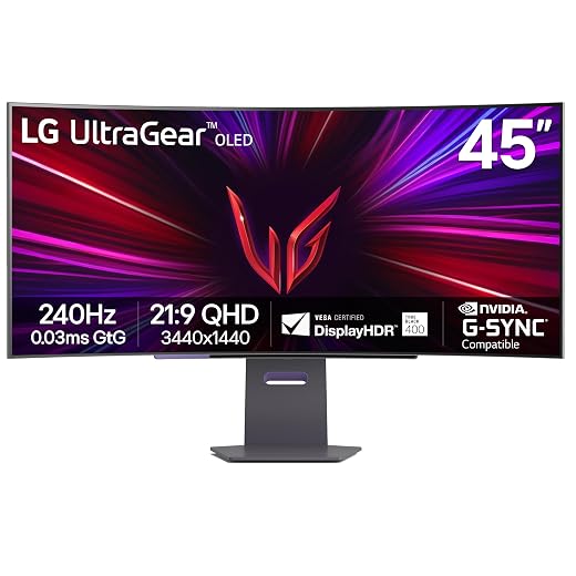 LG 45GS95QE Ultragear OLED Curved Gaming for Ergonomic Flexibility