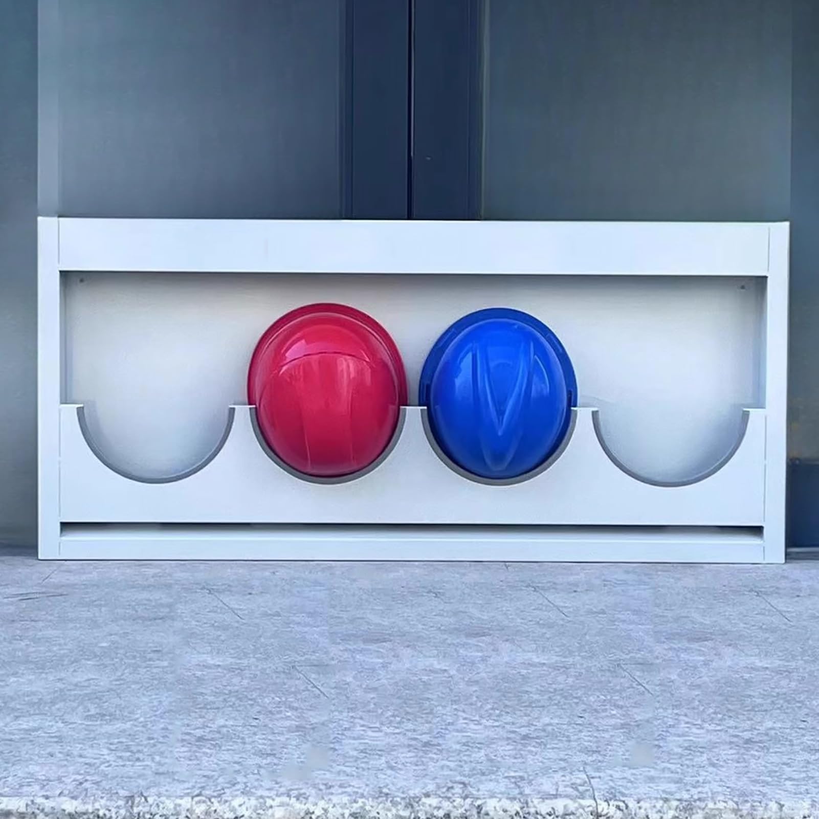 Casco Obra Soporte de Almacenamiento Apilable para Casco de Seguridad, Soporte de Almacenamiento para Casco de Seguridad Que Ahorra Espacio, Soporte Organizador de Cascos, Estante(Hold 4 Hats)