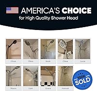 Vista 9 de Cobbe Cabezal de ducha de alta presión con botón de pausa integrado, cabezal de ducha desmontable de 9 funciones con soporte giratorio de latón