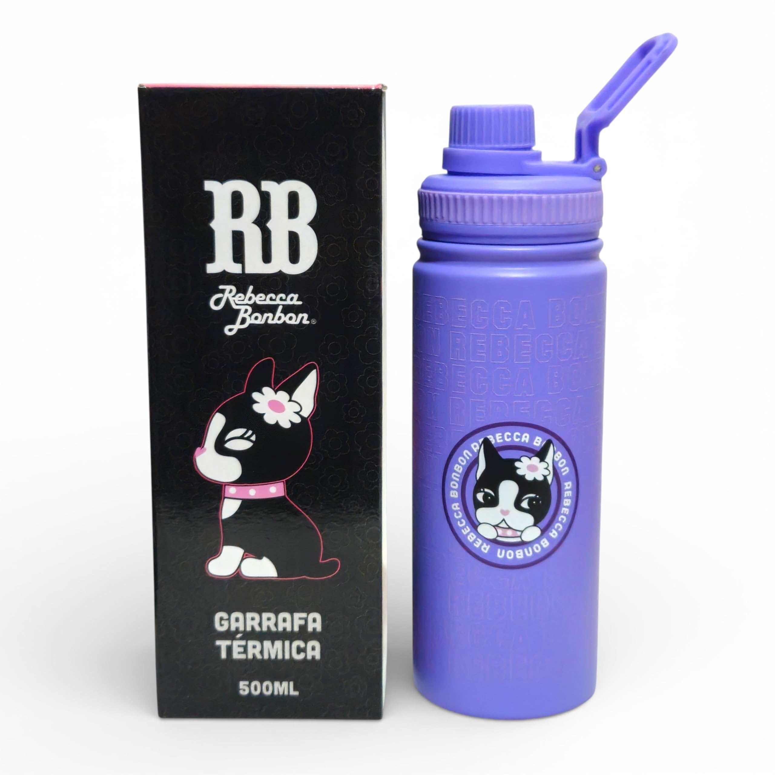 Garrafa T rmica Rebecca Bonbon Squeeze Menina 500ml Com Al a (Lil s