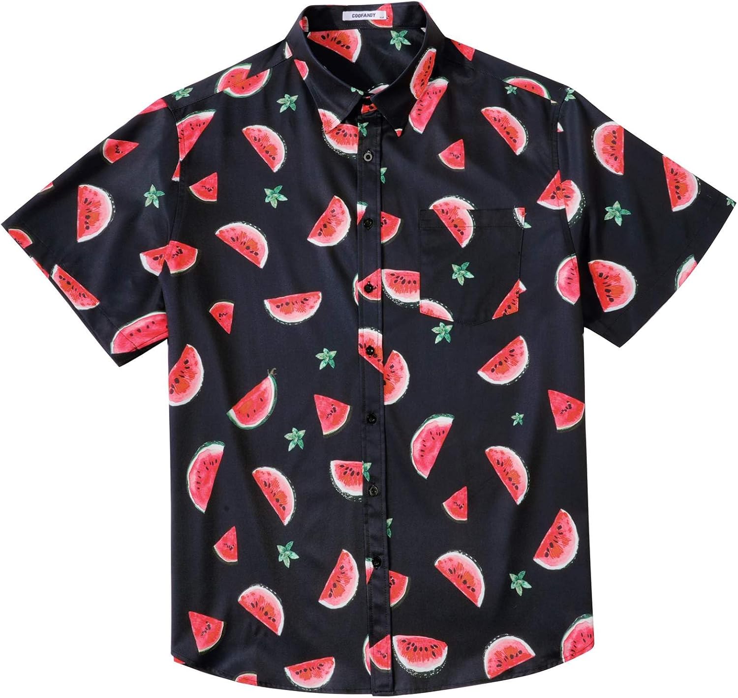 COOFANDY Big and Tall Men's Hawaiian Shirts Short Sleeve Tropical Floral Button Down Shirt Casual Summer Beach Shirts - Image 6