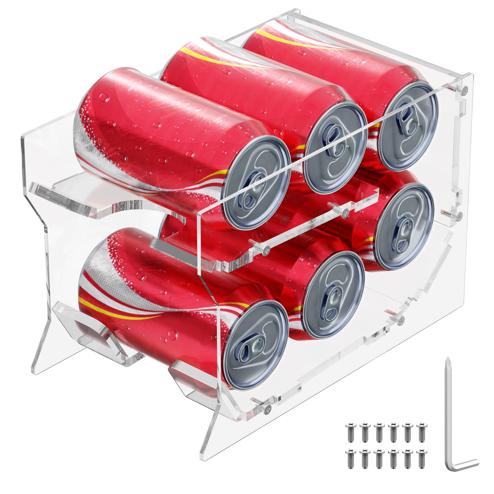 Amazon.com: Homakover Soda Can Organizer for Mini Fridge, 9