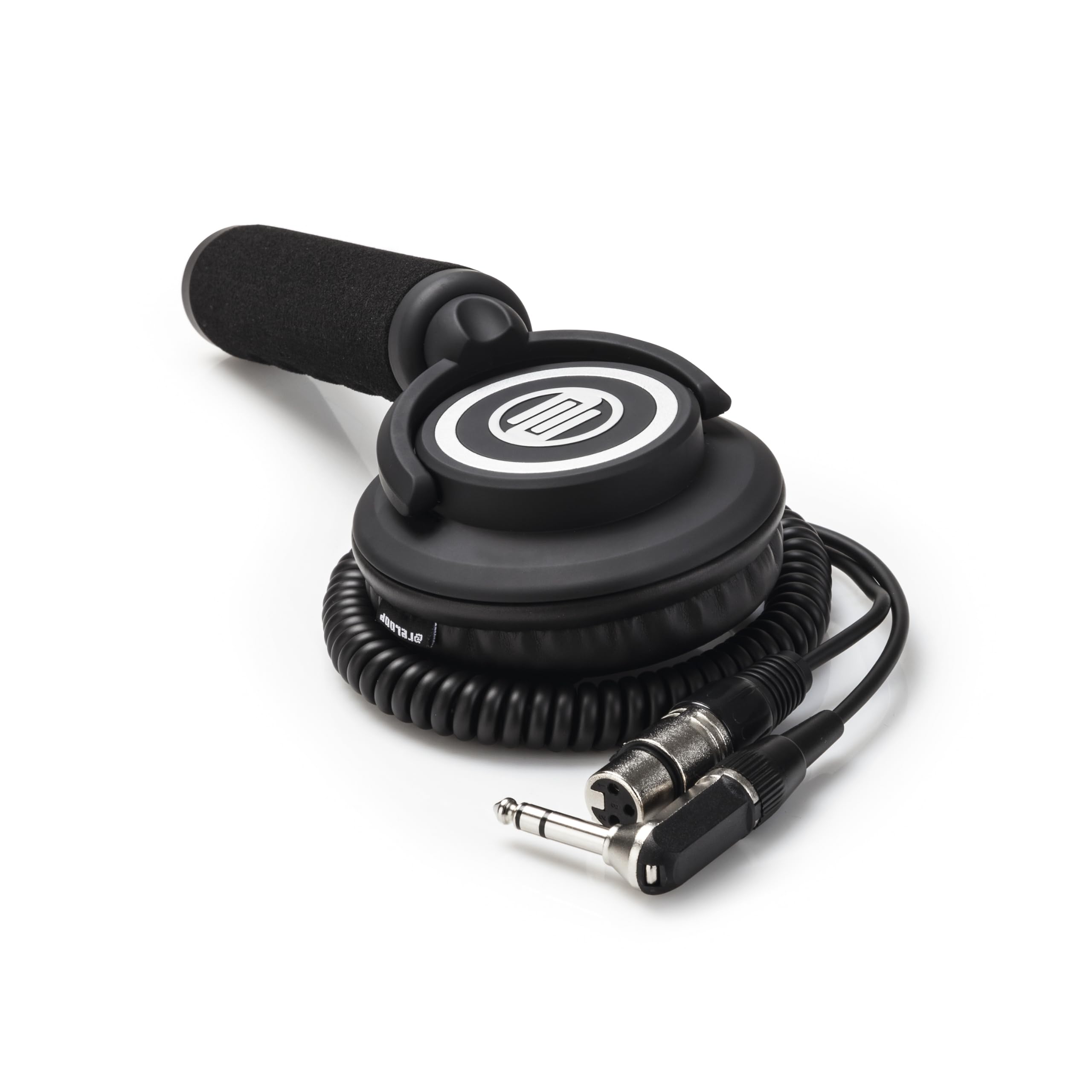 Reloop RHP-10 Mono - Construcción Profesional De Un Solo Oído con Conductor De Neodimio De 50 Mm, Mango Ergonómicamente Acolchado, Conexión Cableada, Negro