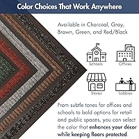 Vista 6 de Alfombrilla Notrax 117 Heritage Rib para vestíbulos y entradas en el interior, Marrón, 1