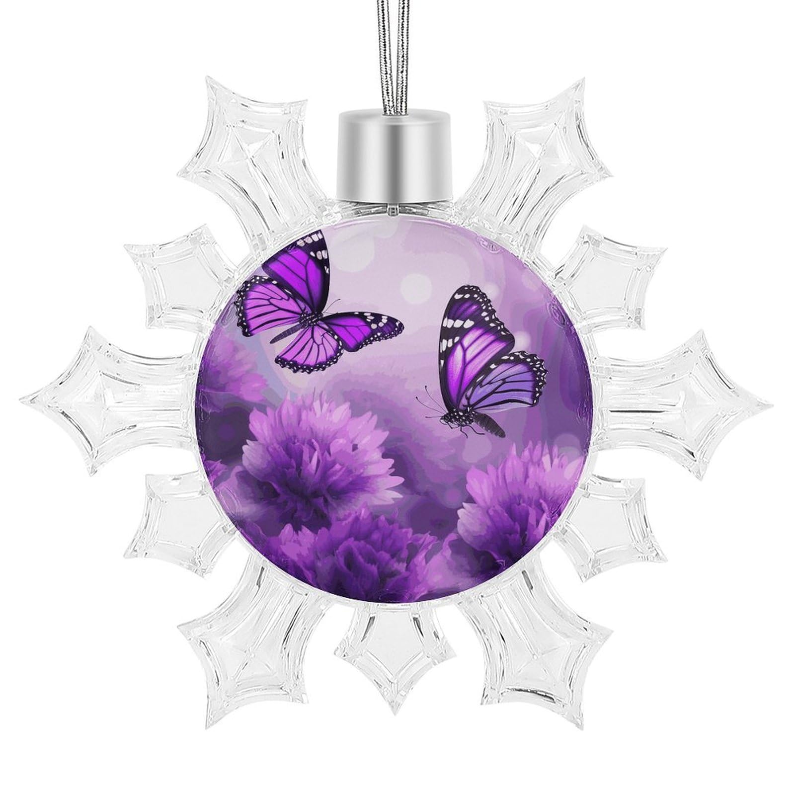 Suspension flocon de neige violet pour sublimer votre table de mariage