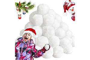 White Indoor Artificial Snowball Realistic Snow Fight Balls for Kids