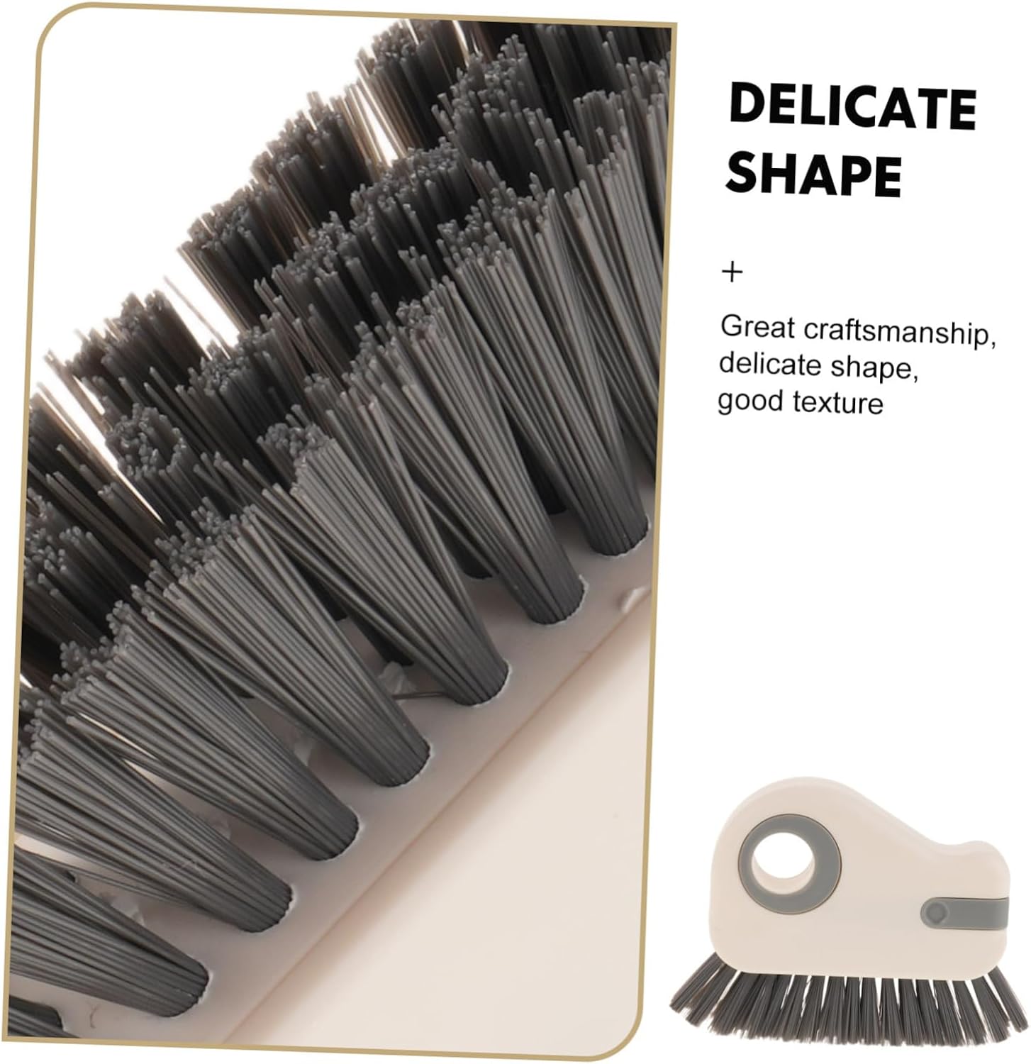 ABOOFAN Window Track Cleaning Brush Marine-Inspired Tool with Hard Bristle 2pcs and Built-in Scraper, Versatile Crevice Cleaner for Efficient for Shower Door Grooves and Window Tracks