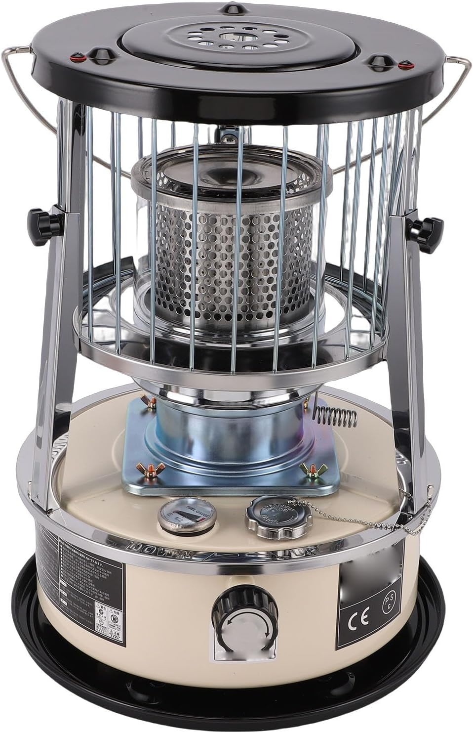 Generic Portable Kerosene Heater, 2.6KW Radiant Heater with 5.2L Tank and Adjustable Height, for Indoor Outdoor Camping Tent Emergency Heating