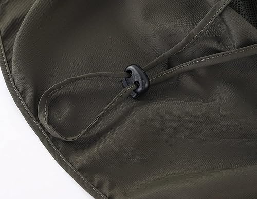 Miniatura 48 de Home Prefer Sombrero para sol para el aire libre con protección UV, secado rápido, unisex con solapa para proteger el cuello Gris cenizo