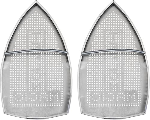 HARFINGTON 2pcs Cubierta de hierro antiadherente Zapato de hierro eléctrico de aluminio Herramienta asistente de hierro Único de hierro Accesorio de