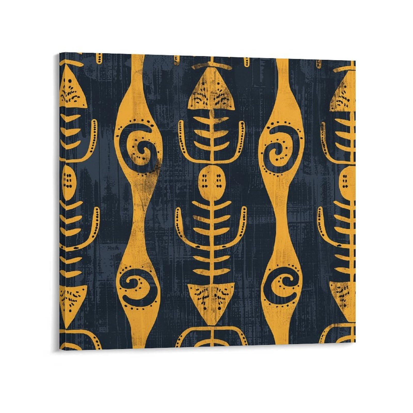 KLOPH Animal Print Style Canvas Wall Art for Living Room 12x12inch Modern Artwork Painting for Bathroom Hanging Canvas Prints Aesthetic Wallart for Bedroom Kitchen Office Wall Decor