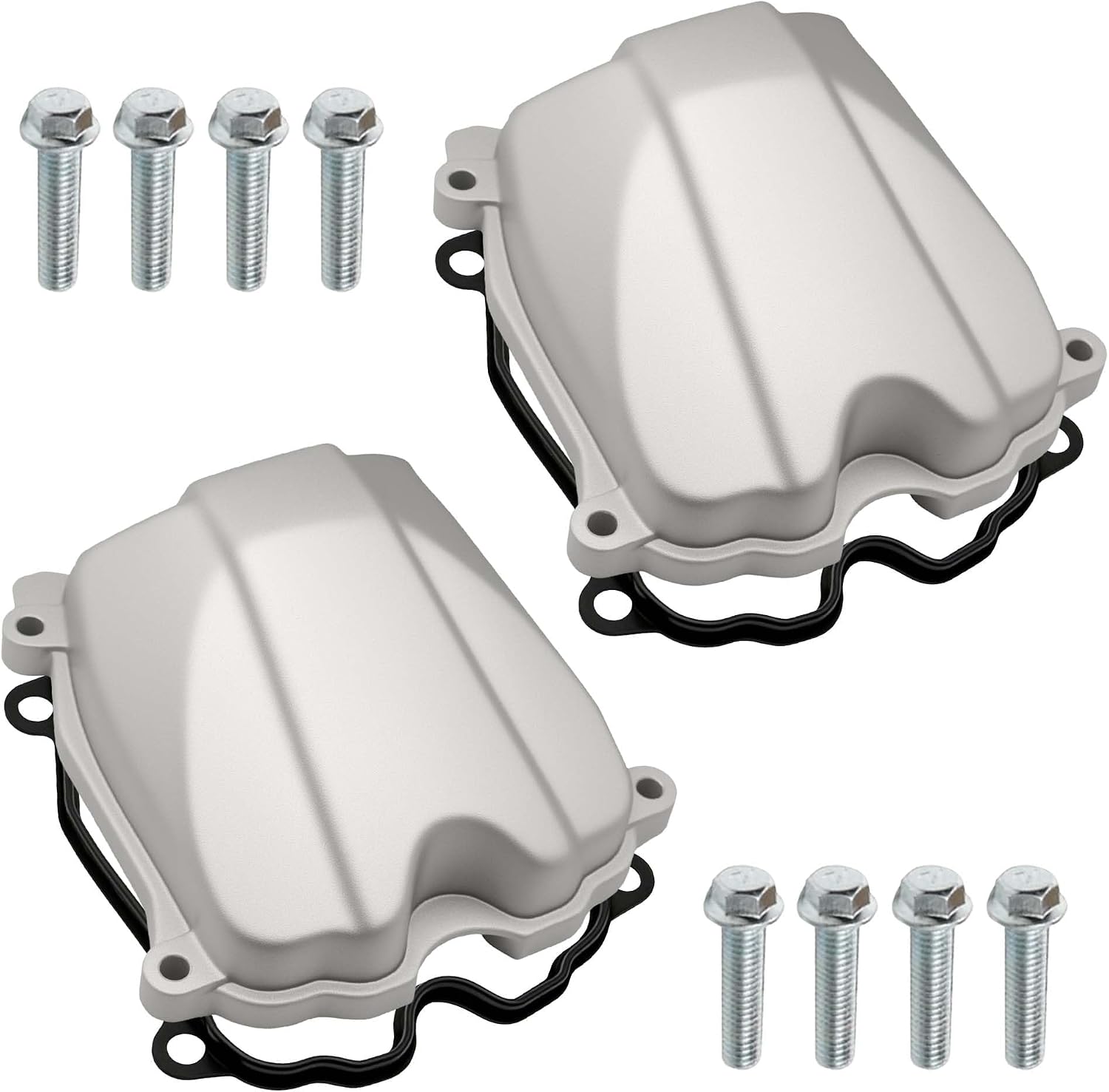 2 Set Valve Cover with Gasket and Bolts Replacement Part Number 420610393 420630260 Compatible With Can-am for Commander for Maverick for Outlander 330/400 650 800 1000