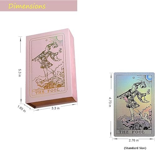 Vista 15 de VOVCIG Cartas de Tarot bilingües - Inglés y Español, Incluye Libro Guía y Mantel Especial Baraja de Tarot,Inglés Español Bilingüe Tarot,Tarot de PVC