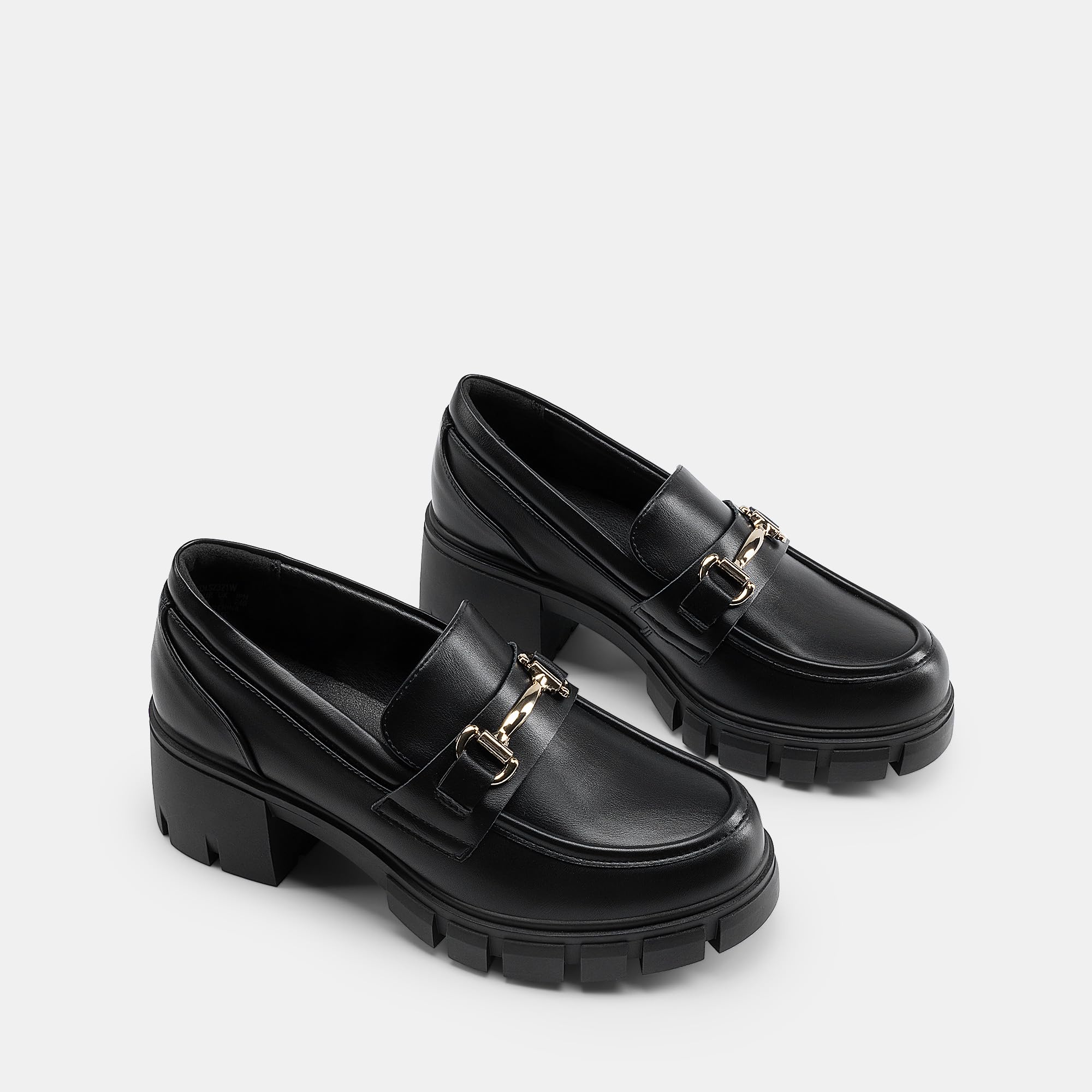 DREAM PAIRS Women's Platform Chunky Loafers