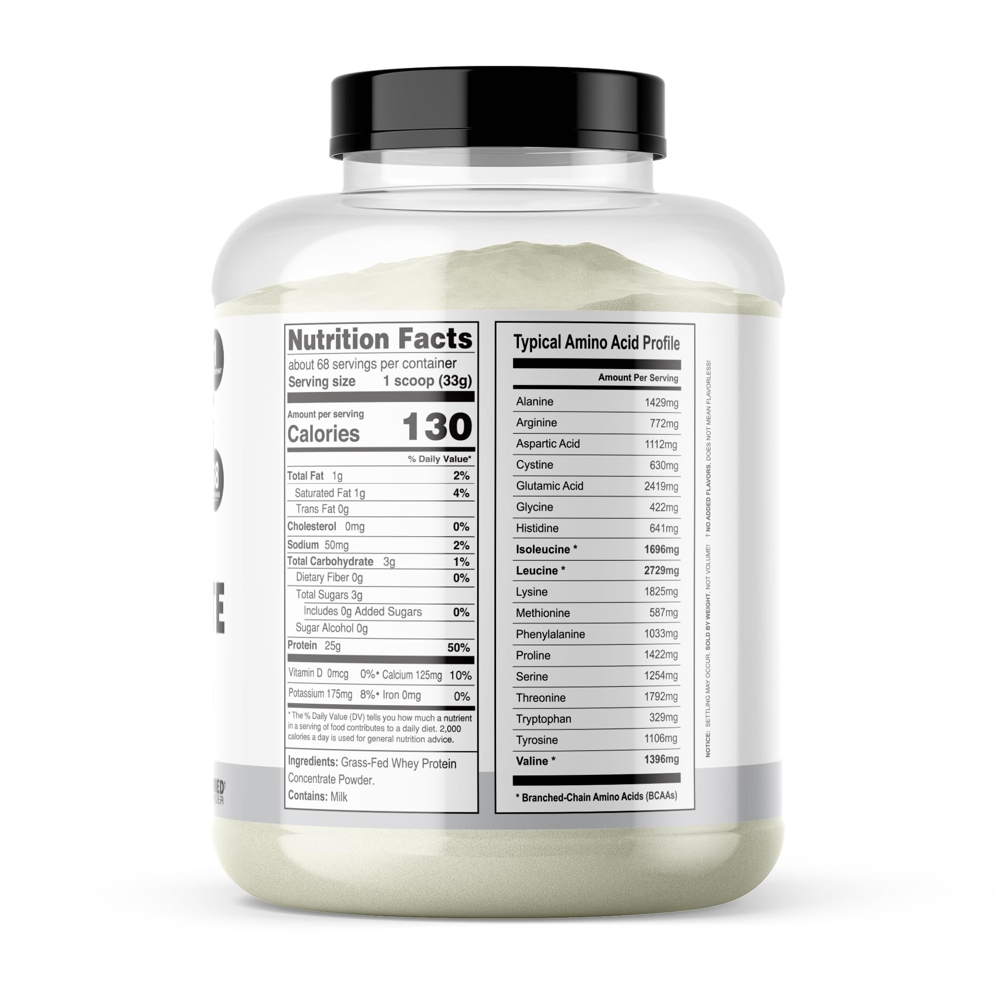 It's Just - Grass-Fed Whey Protein Concentrate, 5lb, Unflavored — Amazon image 3