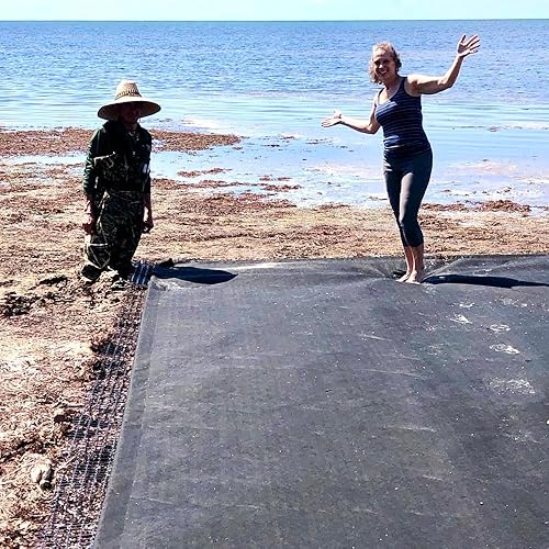 Miniatura 7 de MuckMat Pro L (12 x 19 pies) Control de la suciedad de la suciedad, estabilización del fondo del lago y prevención de malezas, barrera de algas