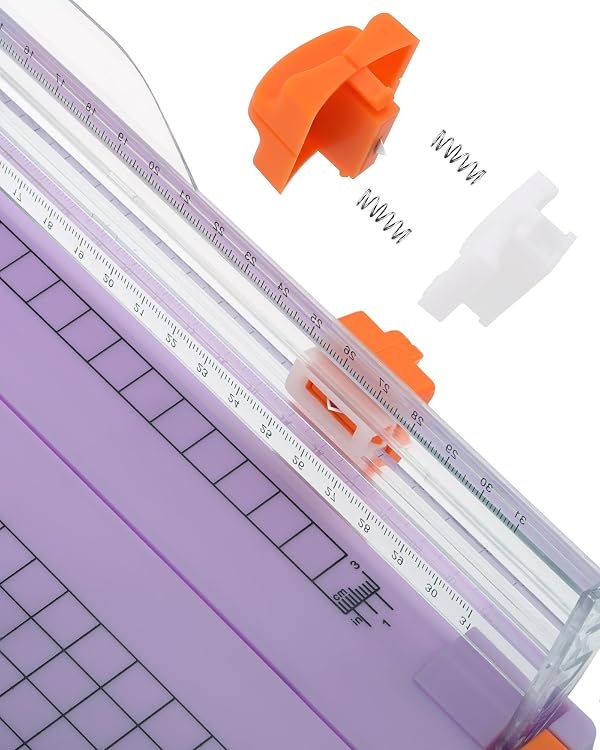 Firbon A4 Paper Cutter, 12 Inch Paper Trimmer with Extened Ruler, Purple by Firbon - Image 3