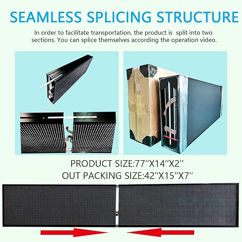 Miniatura 3 de P10 Señales LED a todo color al aire libre Control WIFI con alto brillo de desplazamiento led señal programable para tienda tablero de negocios (77