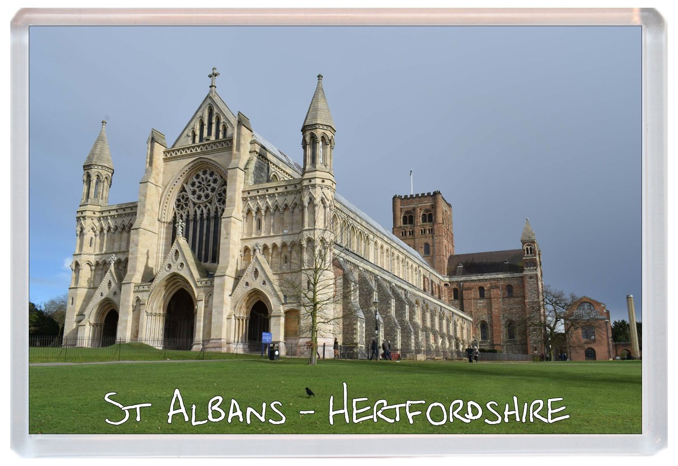 Baked Bean Store St Albans - Cathedral - Hertfordshire - Jumbo Fridge Magnet