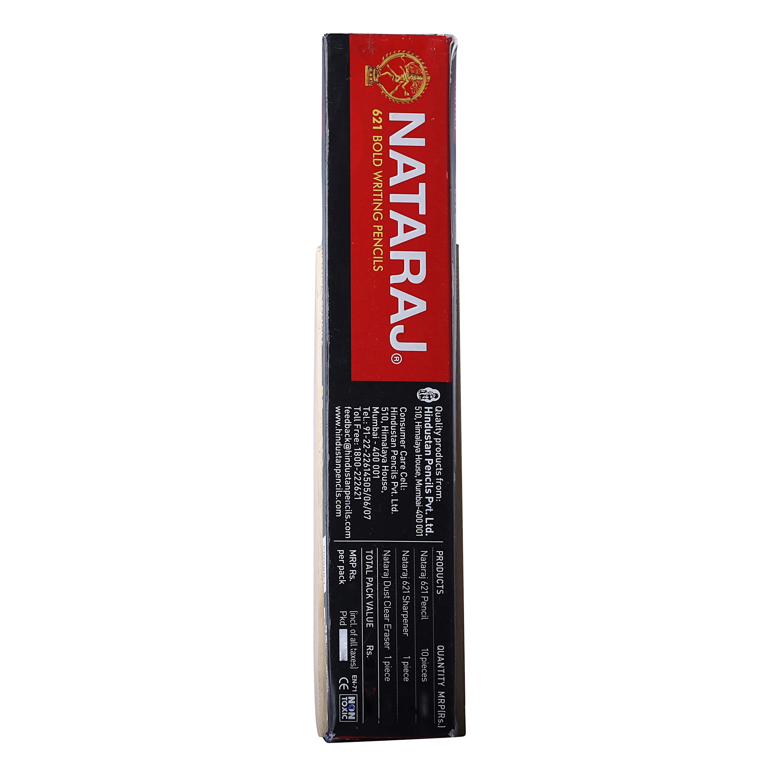 Nataraj 621 Bold Writing Pencils (Pack of 10)