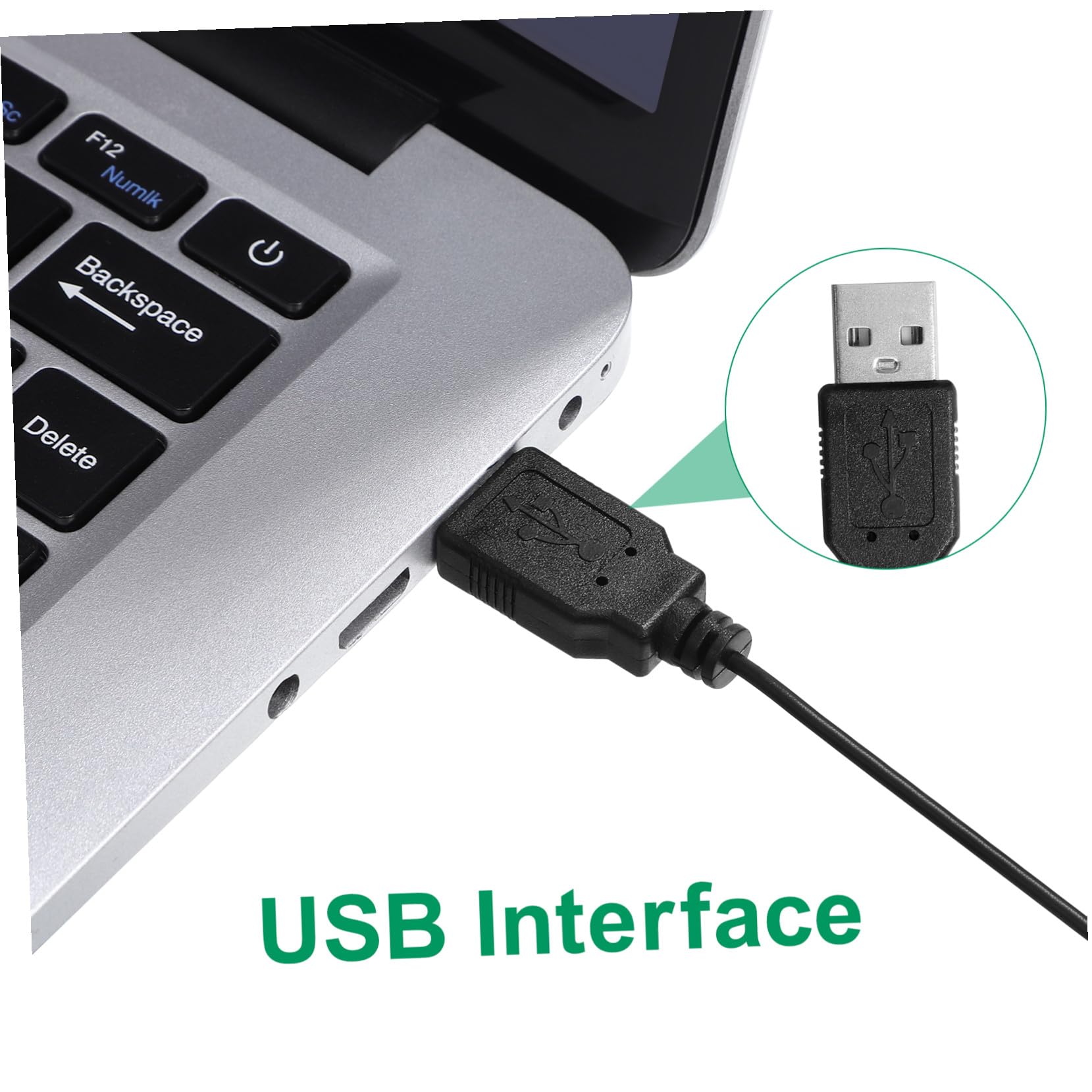 Housoutil Mouse Mini Trackball USB Ergonomico e Portatile Design Compatto per Laptop e Desktop Scorrimento con Nero Resistente