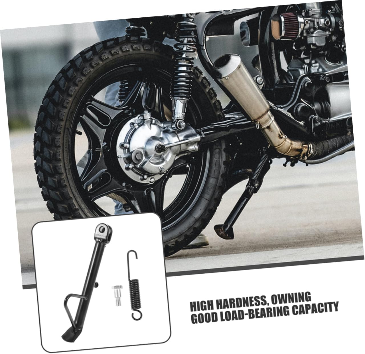 CHILDWEET 2 Sets Motorcycle Kickstand Heavy Duty Support Stand for Dirt Bikes Electric Scooters Various Models Easy Installation with Springs Screws Versatile Stability for Safe Parking