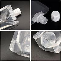 Vista 4 de Keon - Botellas de plástico reutilizables, a prueba de fugas, sin BPA, para viajes, deportes al aire libre, conciertos, eventos