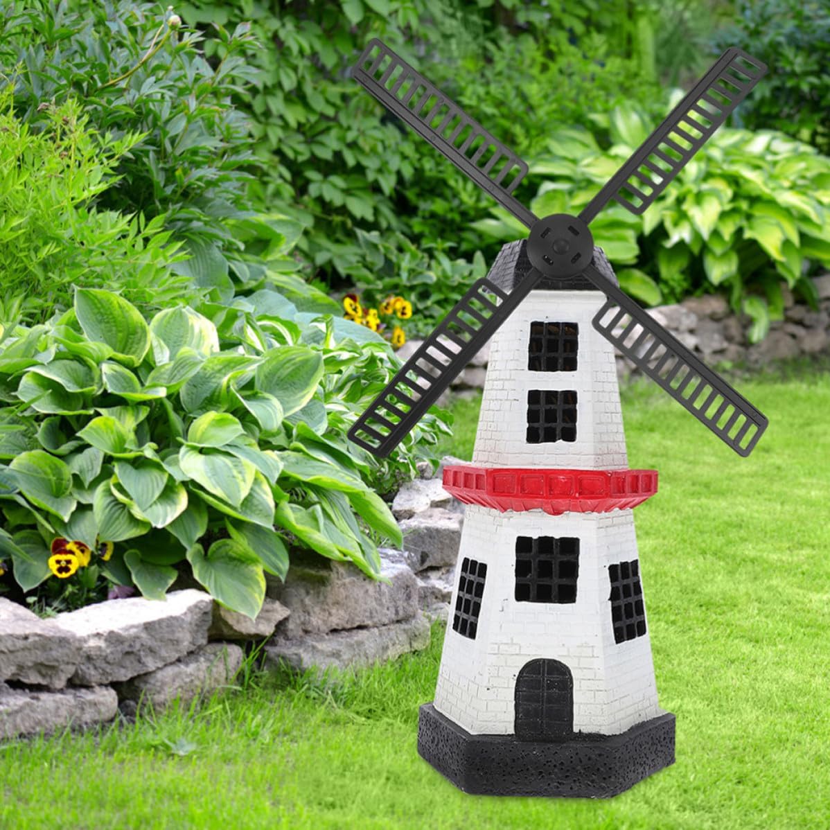 3 Sets Garden Windmill Blades Plastic Rotating Waterproof Parts image 4
