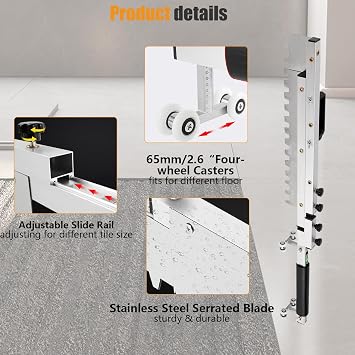Silver Tile Flat Ash Tool Flat Sand Tiling Leveling System Tile Paving Decorative Tool Used for Laying Floor Tiles of Different Sizes