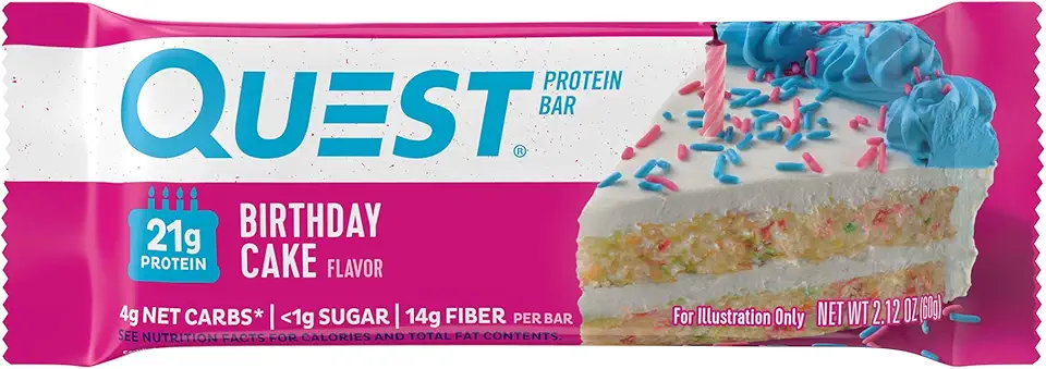 QUEST PROTEIN BAR BIRTHDAY CAKE 12 BARRAS/60G