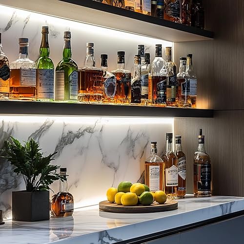 Miniatura 21 de Tira de luces LED cortas de 5 V USB LED, iluminación para gabinete, tira de luz LED COB de 3000 K, blanco cálido, no regulable, luces LED pequeñas